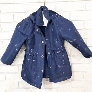 London Fog Toddler Girls‎ Size 4T Constellation Hooded Zip Up Jacket